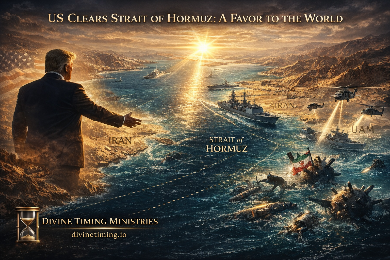 US is now ‘starting the process of clearing out the Strait of Hormuz,’ Trump announces