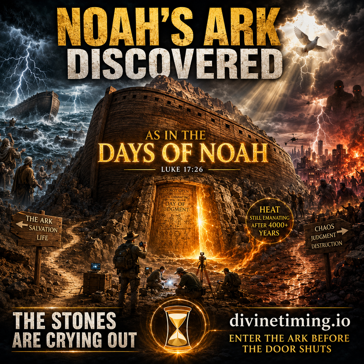 Noah’s Ark Discovery: Jesus Said “As in the Days of Noah” Noah’s Ark Discovery: Jesus Said “As in the Days of Noah”
