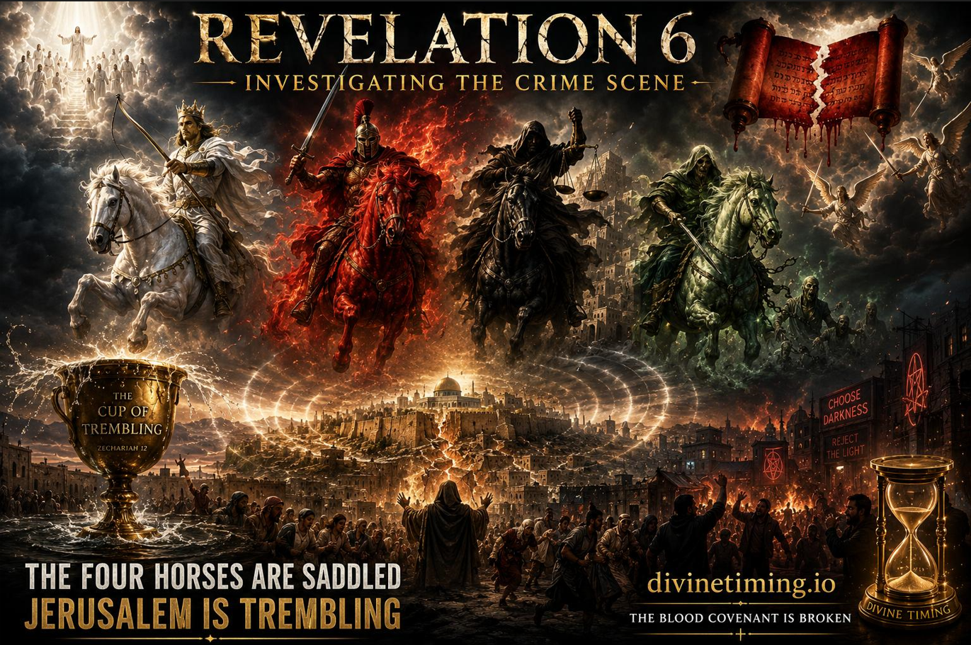 Revelation 6: Investigating the Crime Scene, The Four Horses, The Trembling City, and The Broken Covenant