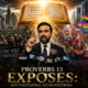Prophetic illustration showing contrast between fool laying open his folly (dark side with social media rage) and prudent man dealing with knowledge (light side with Bible), with rapture imagery and tree of life breaking through above
