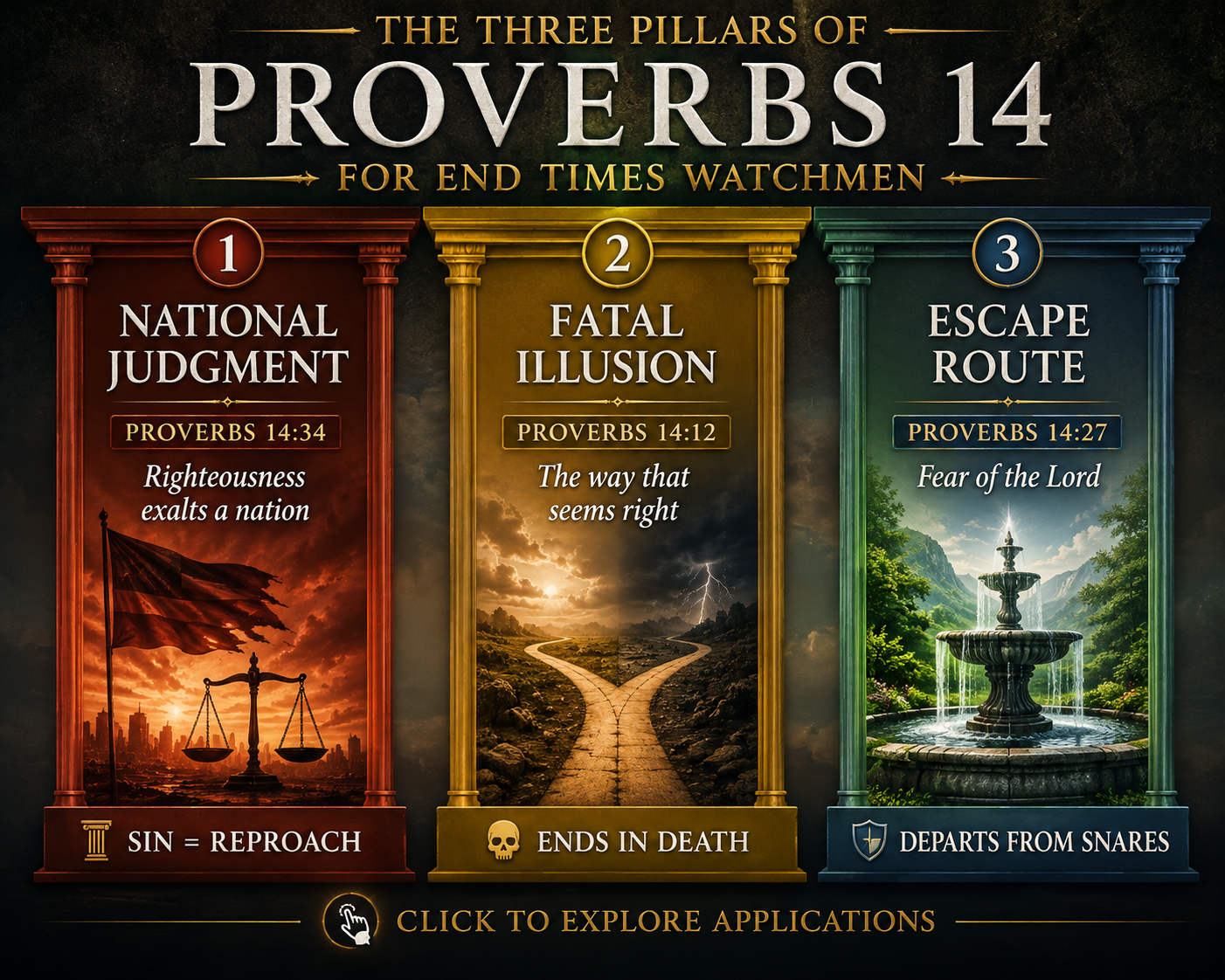 Three Pillars of Proverbs 14 for End Times Watchmen