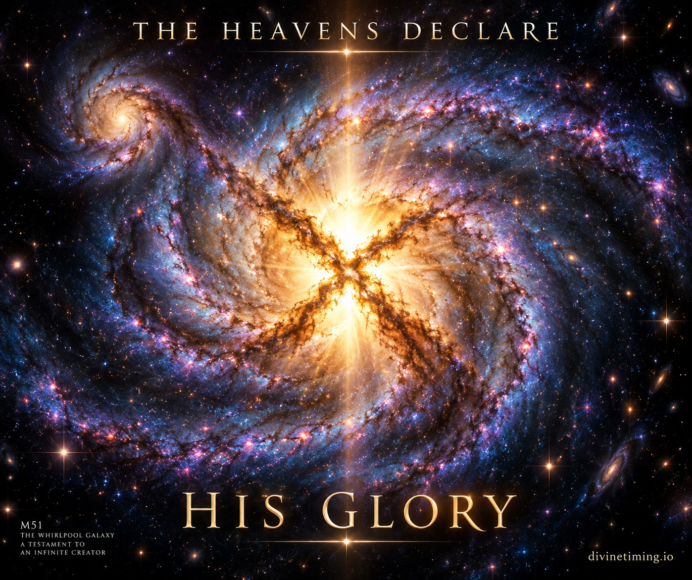 🔭 A Cross in the Cosmos: How the M51 Galaxy Strengthens Our Faith