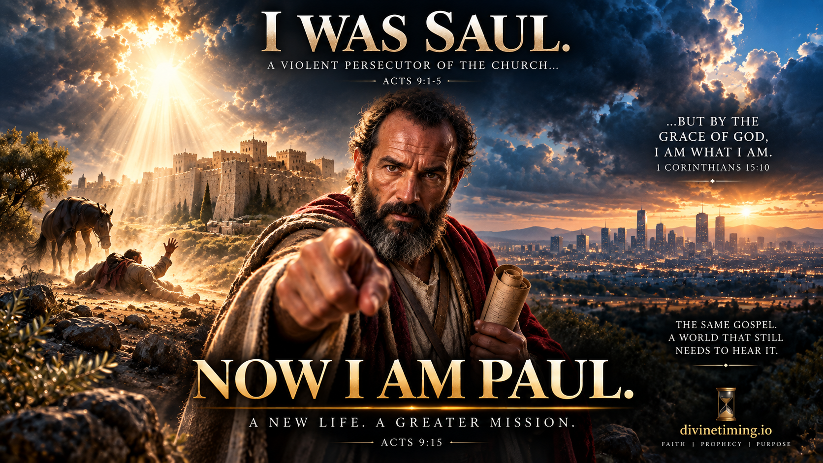 Bible Stories by Legends: I Was Saul😠, Now I Am Paul💖–A Message to YOU in 2026!