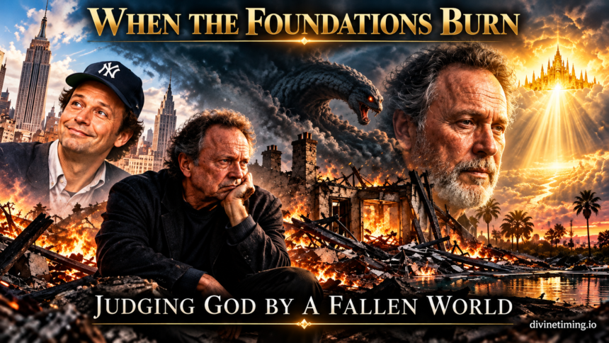 When the Foundations Burn: The Spiritual Suicide of Judging God by a Fallen World