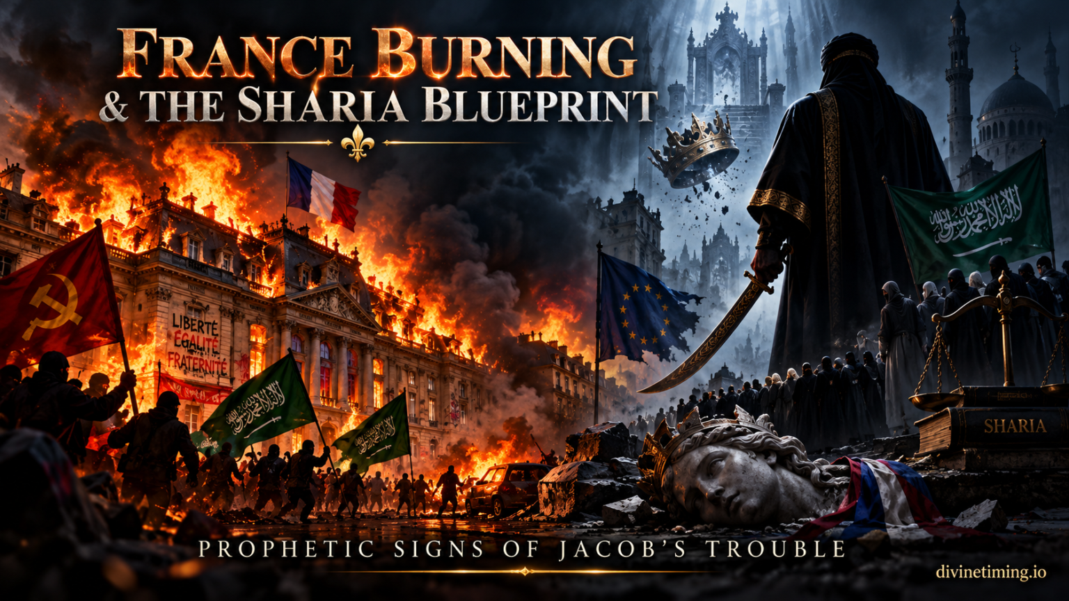 France Burning & The Sharia Blueprint: Prophetic Signs of Jacob’s Trouble